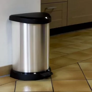 Kosz na pedały CURVER Deco 15L Srebrny