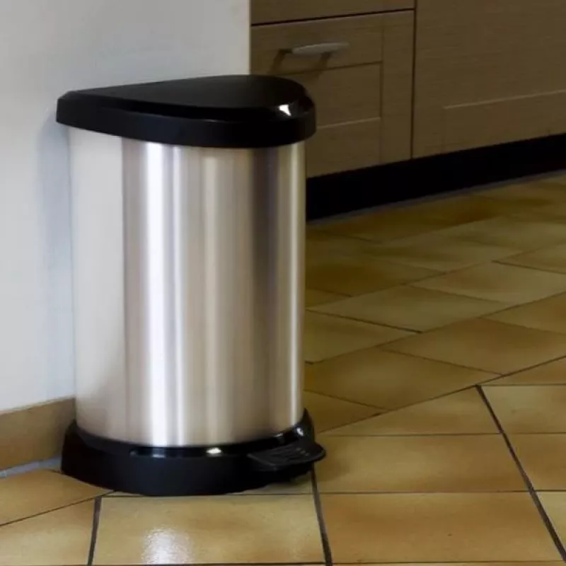 Kosz na pedały CURVER Deco 15L Srebrny