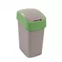 CURVER Flip Bin 9L Kosz na śmieci Srebrny/Zielony