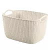 CURVER Kosz Knit L Prostokątny 19L 40x30x23cm Biały