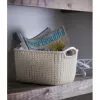 CURVER Knit Collection Prostokątny Kosz do Przechowywania S 8L Biały 30x22x17 cm