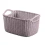 CURVER Knit XS Prostokątny Kosz do Przechowywania 3L 25x18x14 cm Jasny Fiolet