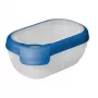 CURVER Grand Chef Eco Prostokątne Naczynie Żaroodporne 0,5L Szkło Borokrzemowe 15x10x6,5cm