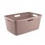Kosz na pranie CURVER Jute 46L 59x39x26cm Różowy