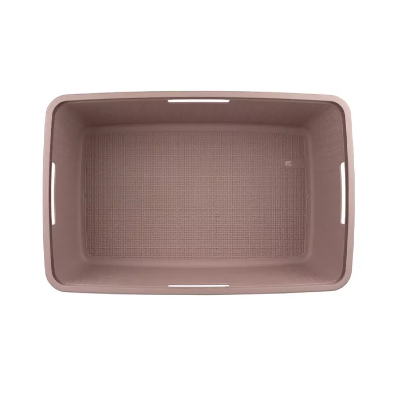 Kosz na pranie CURVER Jute 46L 59x39x26cm Różowy