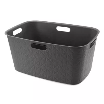 Kosz na pranie CURVER Softex 45L 57x37x27cm Ciemnoszary