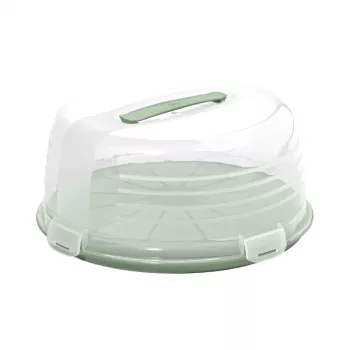 CURVER Okrągłe pudełko do transportu ciast Ø34,7x15,6 cm Zielone