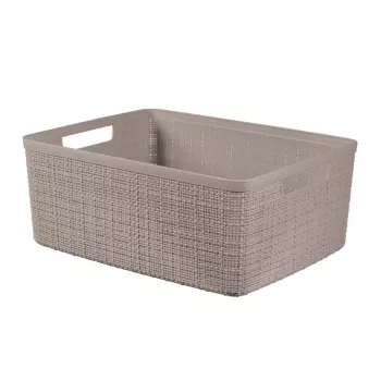 Kosz CURVER Jute M 12L 36x28x15cm Beżowy