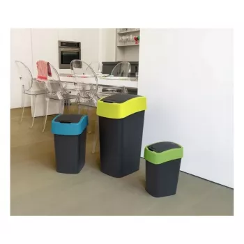 CURVER Flip Bin 45L Kosz na śmieci Czarny/Żółty