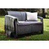 Zestaw mebli ogrodowych KETER Corfu szary - sofa 4-osobowa, 2 fotele, stolik kawowy
