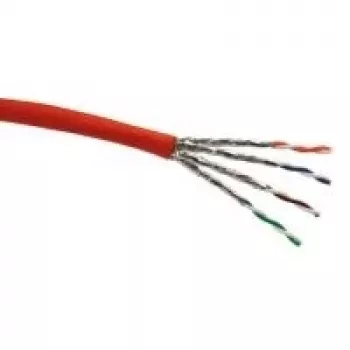 Schwaiger Kabel w Zwoju 25m S/FTP Cat7 Kabel Instalacyjny Szary LSZH