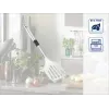 LEIFHEIT ProLine Łopatka z nylonową główką i stalowym uchwytem, odporna na wysoką temperaturę do 160°C, zmywarka bezpieczna