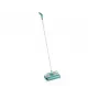 LEIFHEIT Mechanical Brush Regulus Supra – Ręczna zamiatarka do podłóg ze szczotkami z naturalnego włosia końskiego, szerokość zamiatania 27 cm, srebrno-niebieska