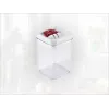 LEIFHEIT Fresh&Easy pojemnik do przechowywania żywności 800ml, hermetyczny, do układania w stos, bez BPA, przezroczysty z biało-zieloną pokrywką