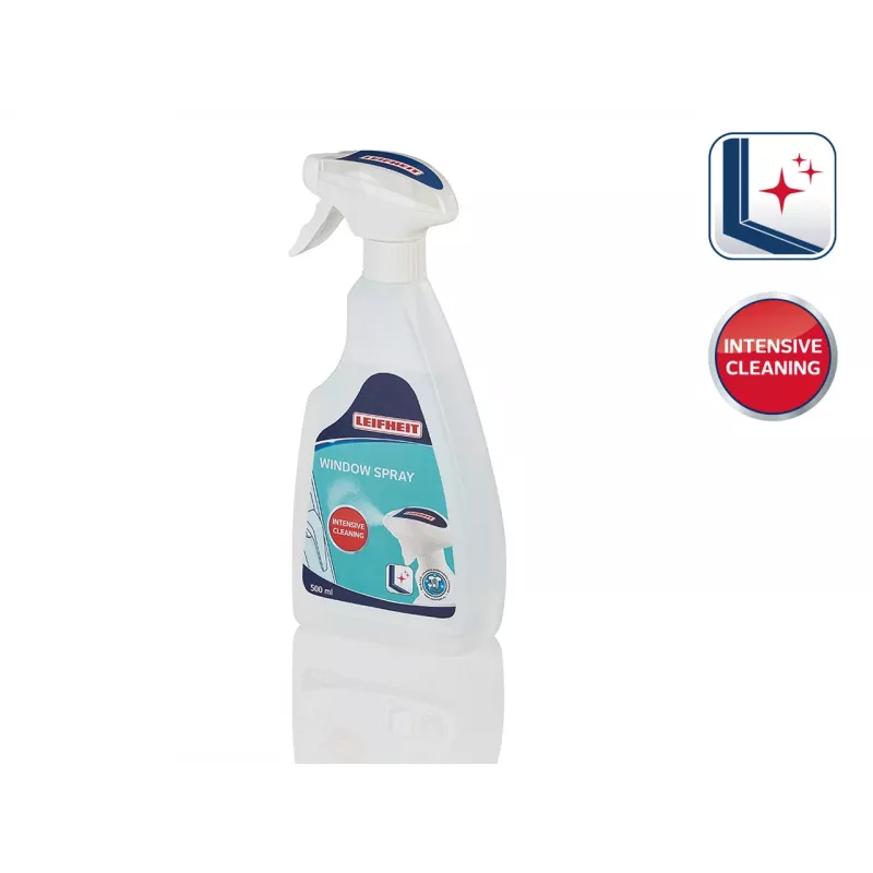 LEIFHEIT Koncentrat do mycia okien 500 ml – wystarcza na 5 l płynu niepozostawiającego smug do szkła, okien, luster i płytek, zoptymalizowany do odkurzaczy do okien