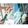 LEIFHEIT Odkurzacz do szyb Dry&Clean z uchwytem Click System 43 cm, elektryczny odkurzacz do szyb, biały/turkusowy
