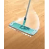 LEIFHEIT Clean Twist XL 42 cm Zestaw Mopa Płaskiego z Włókna Mikro o Bardzo Miękkiej Wkładce z Wirowym Wyżymaczem i Teleskopowym Uchwytem, Zielony/Turkusowy
