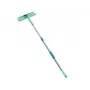 LEIFHEIT Classic zmywaczka do okien z teleskopowym uchwytem 100-155 cm, 33 cm gumowa listwa, czyszczenie bez smug, zielono-biała