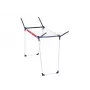 LEIFHEIT Pegasus 160 Solid Slim Suszarka do ubrań 16m Składana Suszarka na Pranie, Stal Malowana Proszkowo, Wewnętrzna/Zewnętrzna, Czarna