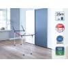 LEIFHEIT Pegasus 160 Solid Slim Suszarka do ubrań 16m Składana Suszarka na Pranie, Stal Malowana Proszkowo, Wewnętrzna/Zewnętrzna, Czarna