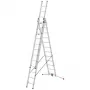 Hailo Master S120 Pro aluminiowy podest roboczy, 3 stopnie, nośność 150 kg, składany, z wielofunkcyjną tacą
