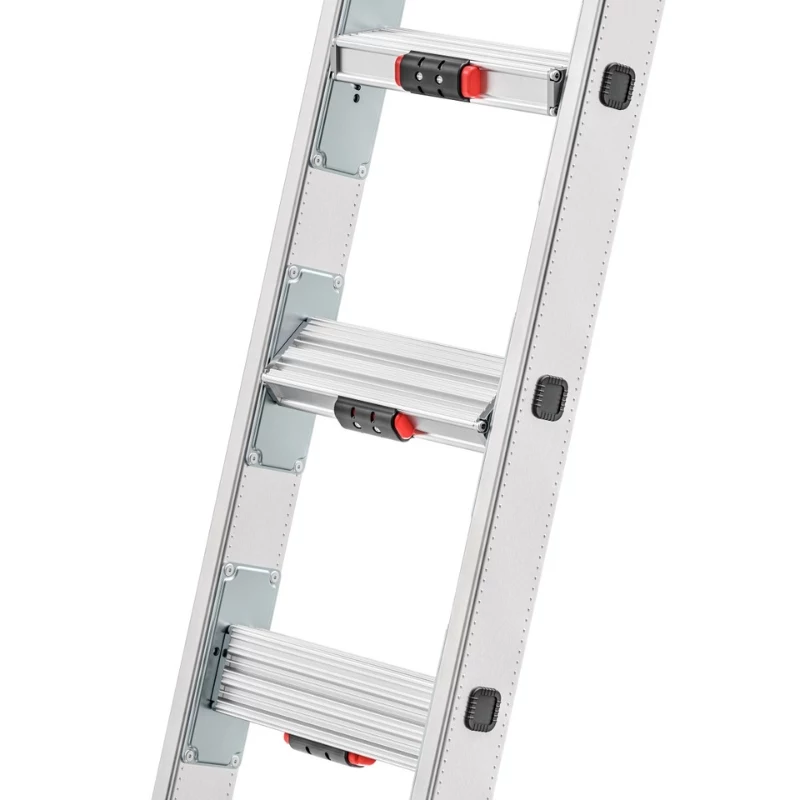 Hailo Master S120 Pro aluminiowy podest roboczy, 3 stopnie, nośność 150 kg, składany, z wielofunkcyjną tacą