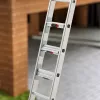 Hailo Master S120 Pro aluminiowy podest roboczy, 3 stopnie, nośność 150 kg, składany, z wielofunkcyjną tacą