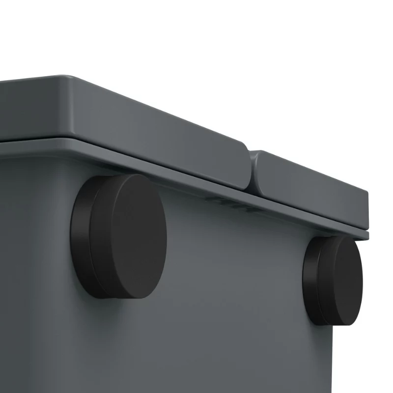 HAILO FlexBox S ścienny kosz na śmieci 7L ciemnoszary