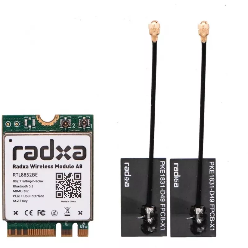 RADXA RA007-A8 M.2 WiFi 6 i Bluetooth 5.2 Moduł Bezprzewodowy (Intel AX200)