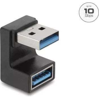 Adapter USB Delock 10 Gbps Type-A męski do żeńskiego w kształcie litery U