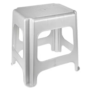 KEEEPER Maxi Max Podest, Jasnosrebrny, 41 x 33,5 x 42,5 cm, Nośność 150 kg, Antypoślizgowy, Możliwość Sztaplowania