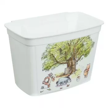keeeper Pudełko wielofunkcyjne 4L Janek Kubuś Puchatek, białe, 27 x 18 x 16,3 cm, składane pudełko do przechowywania z pokrywką, plastik bez BPA