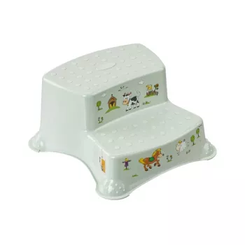 Ławka dwupoziomowa KEEEPER Igor Funny Farm 40x37x21 cm Soft Green