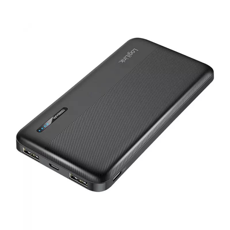 Power bank LogiLink PA0338RF 10000 mAh z USB-C PD i Quick Charge 3.0, czarny