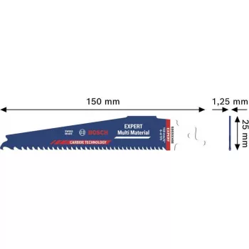 Bosch EXPERT Multi Material brzeszczot do piły szablastej 2608902332 S959XHM, węglik, 150 mm, 6 TPI