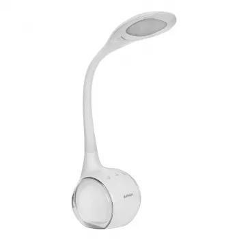 Lampa biurkowa LED Activejet AJE-RAINBOW 2 z podstawą RGB, elastycznym ramieniem, ściemnianiem, sterowaniem dotykowym, światłem głównym 7W, 350lm, 2800K-6500K, czarna