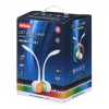 Lampa biurkowa LED Activejet AJE-RAINBOW 2 z podstawą RGB, elastycznym ramieniem, ściemnianiem, sterowaniem dotykowym, światłem głównym 7W, 350lm, 2800K-6500K, czarna