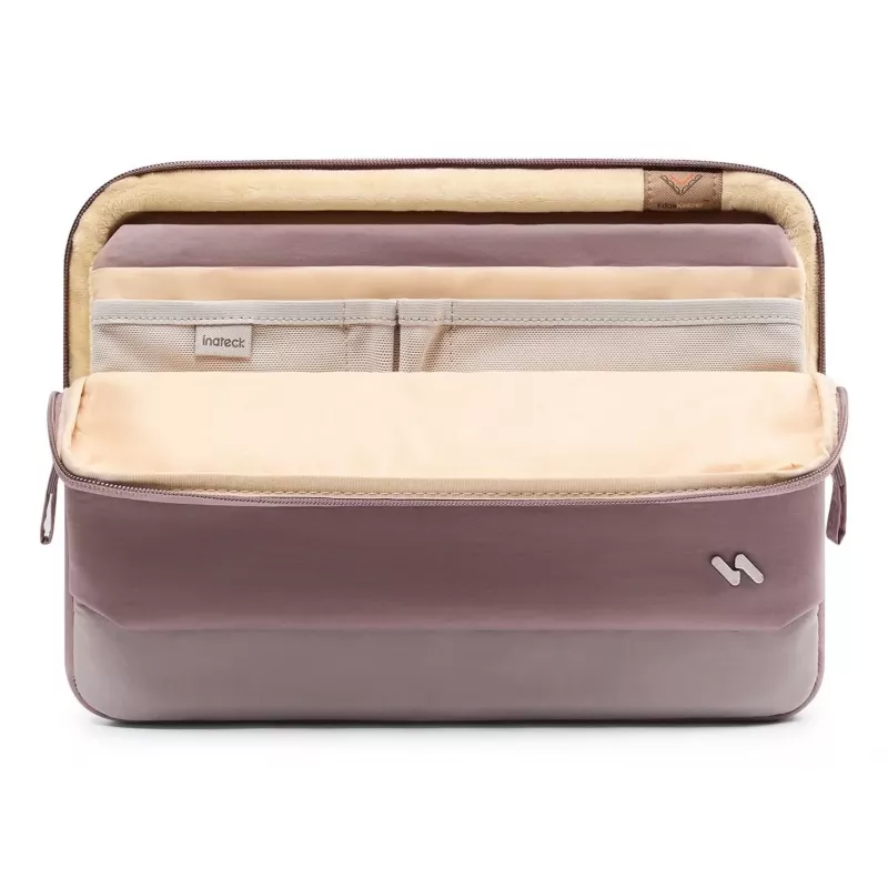 Etui na laptopa Inateck 13 inch fioletowe - smukłe etui ochronne z zamkiem YKK dla MacBook Air/Pro 13, Surface Laptop, Dell XPS 13