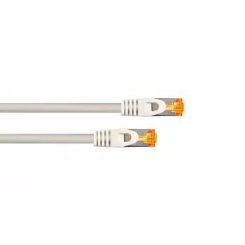 Kabel krosowy KABELMEISTER Cat.7 S/FTP, powłoka TPE, bezhalogenowy, szary, 15m