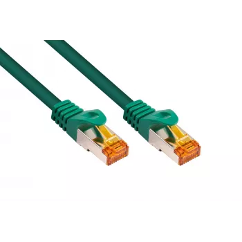 KABELMEISTER kabel krosowy Cat.7 S/FTP, RJ45, TPE bezhalogenowy, zielony, 0,25m