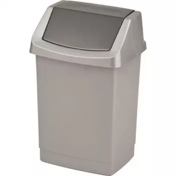 Kosz na śmieci z pedałem CURVER Click-it 50L 38,5x33,5x63,5cm Srebrny