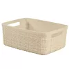 Kosz CURVER Jute S 5L 27x20x11cm Kremowy