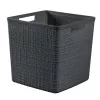 CURVER Kosz Jute Square 17L 28x28x27cm Ciemnoszary