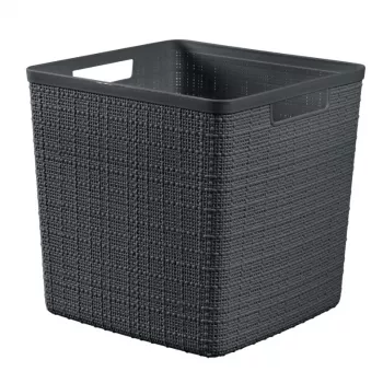 CURVER Kosz Jute Square 17L 28x28x27cm Ciemnoszary