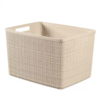 Kosz CURVER Jute L 20L 36x28x23cm Kremowy