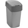 CURVER Flip Bin 9L Kosz na śmieci Srebrny/Szary