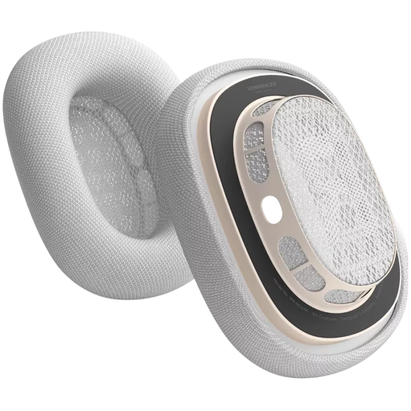 VONMÄHLEN Poduszki powietrzne do AirPods Max, jasnoszare