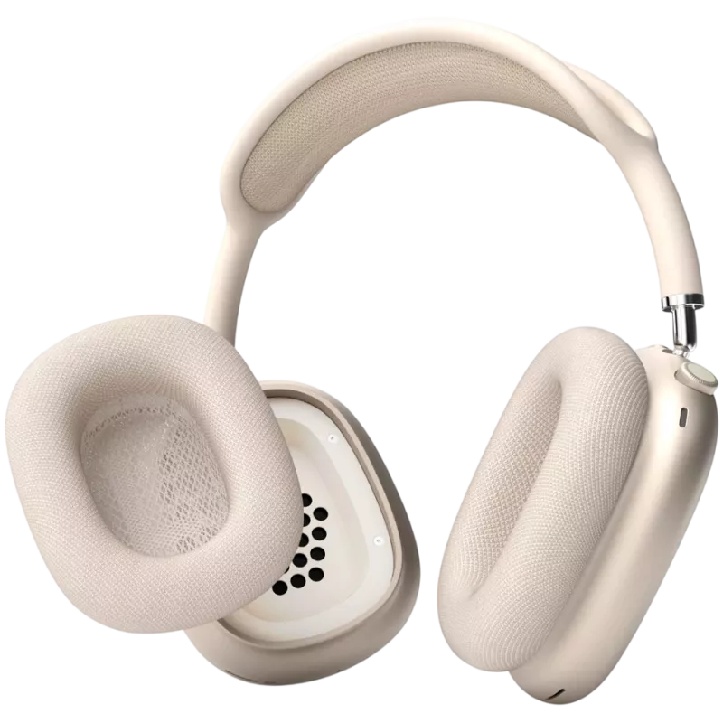 VONMÄHLEN Poduszki powietrzne do AirPods Max, szampan - wysokiej jakości skóra proteinowa i pianka z pamięcią kształtu, wymienne poduszki nauszne