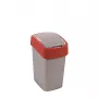 CURVER Flip Bin 25L Kosz na śmieci Srebrny/Czerwony