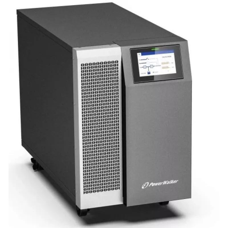 PowerWalker VFI 30K TAP PF1 3/3 BE Online Double-Conversion UPS, 30kVA/30kW, 3-fazowy wej/wyj, Tower, zewnętrzne akumulatory